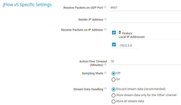 jFlow v5 Specific Settings