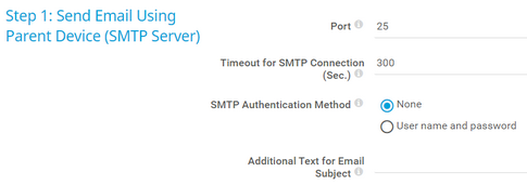 Step 1: Send Email Using Parent Device (SMTP Server)